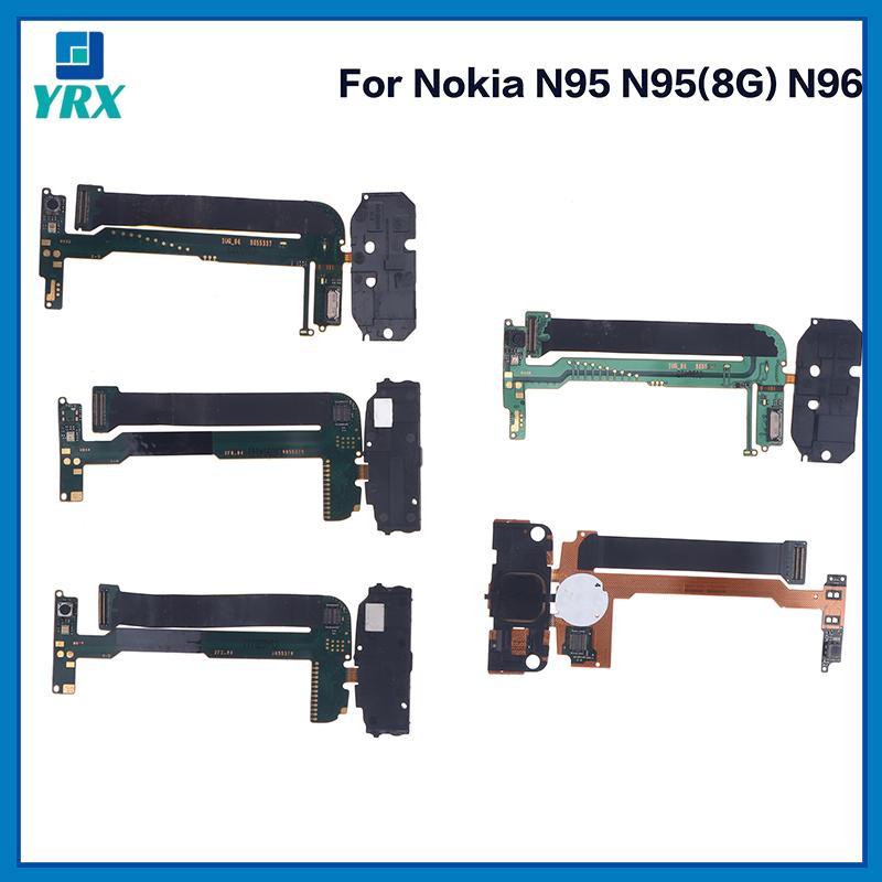 YRX โทรศัพท์หน้าจอการเชื่อมต่อเมนบอร์ด Flex Cable พร้อมชิ้นส่วนเปลี่ยนกล้องด้านหน้าสําหรับ Nokia N95
