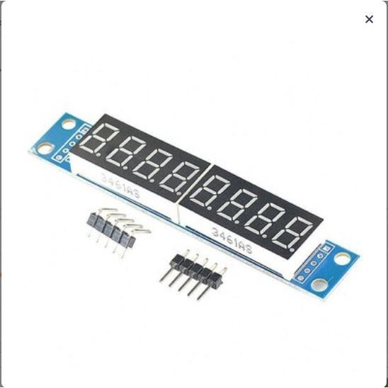 MAX7219 Led Tube Display 7 Segment 8-Digit Module 8 หลัก 7 ส่วนจอแสดงผลดิจิตอล LED [Elca]