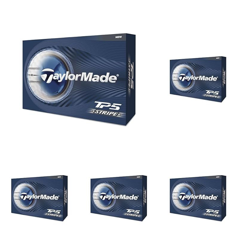 TaylorMade TMJ26 TP5 Stripe Golf Balls 2026 Model - White