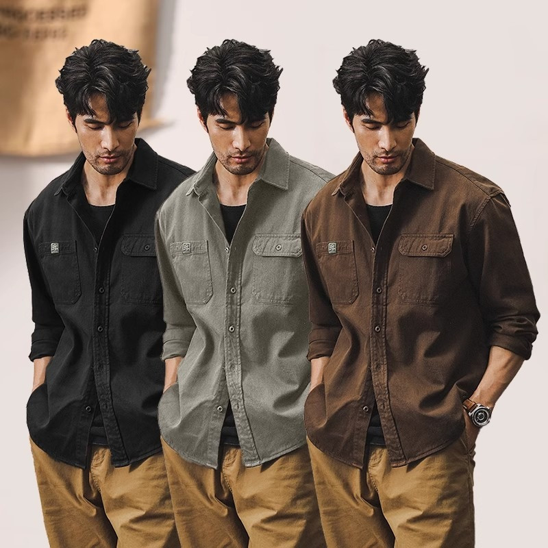HANLU สไตล์ญี่ปุ่น Retro Overalls สำหรับผู้ชาย