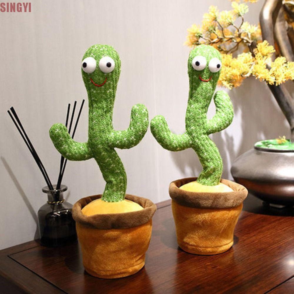 SINGYI Electronic Dancer Cactus, Dancing Cactus Talking Electronic Dancer Toy, ตลกภาษาอังกฤษรุ่น Int
