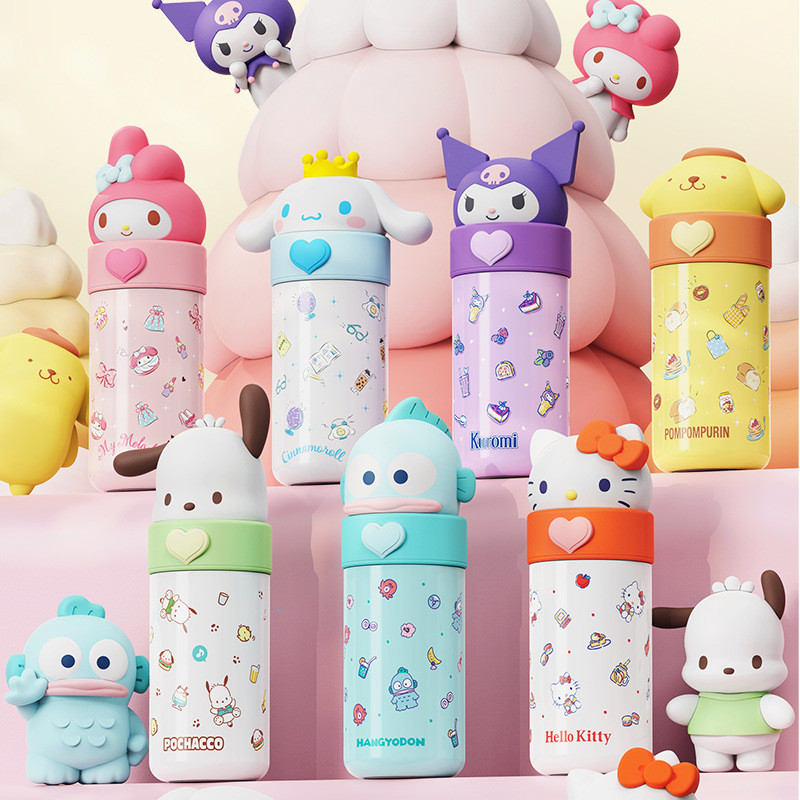 【สินค้าพร้อมส่ง】กระติกน้ำพกพา แก้วเก็บความเย็น Kuromi My Melody 316 สแตนเลส แก้วเก็บความเย็นมินิ สำห
