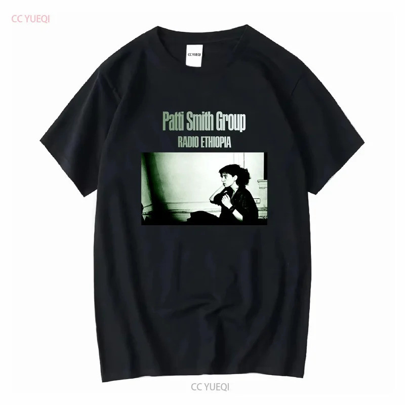 เสื้อยืด Patti Smith Group Radio Ethiopia 1976 ไซส์ S ถึง 3XL วินเทจ ระบายอากาศได้ดี ใช้งานได้หลากหล