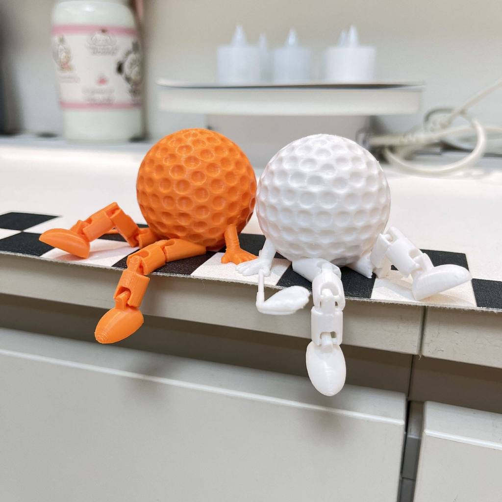 เครื่องประดับกอล์ฟ 3D การพิมพ์กอล์ฟนั่ง Man Golf นั่ง Man นั่ง Man หัตถกรรมของขวัญ