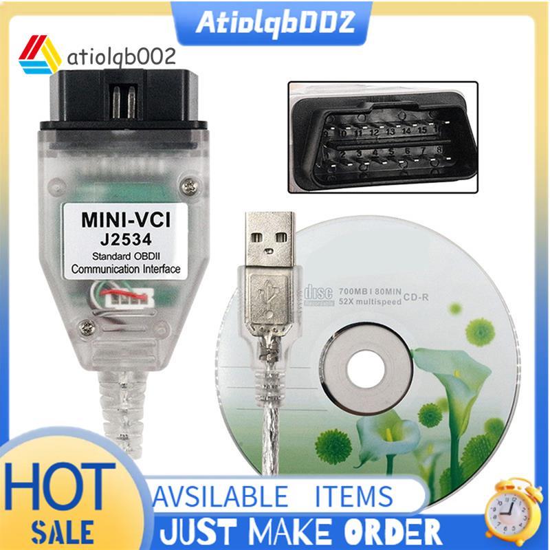 Mini Vci FT232RL ชิป J2534 OBD2 สายวินิจฉัยรถยนต์สําหรับ TIS Techstream สําหรับ TIS Techstream V18.0