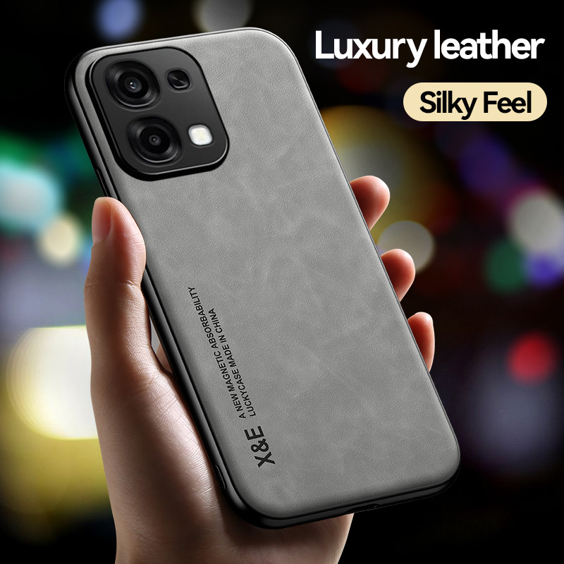 OPPO A6 Pro A6X A6t A3 A3X A5X A5i A5 Pro A3Pro A5iPro หรูหราหนังแม่เหล็กเคสโทรศัพท์กล้องป้องกันสีทึบกันกระแทกซิลิโคนอ่อนนุ่มฝาครอบ