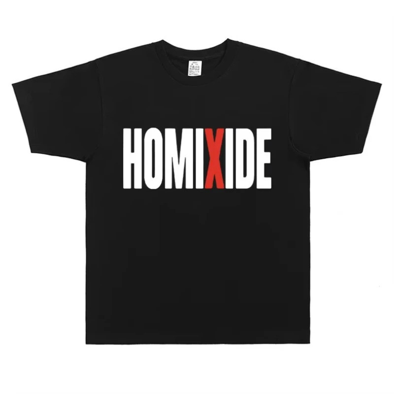 เสื้อยืดผู้ชายคอโอเวอร์ไซส์ 100% ผ้าฝ้าย ลายกราฟิกอัลบั้ม แขนสั้น สไตล์ Y2k ฮิปฮอป สตรีทแวร์ สำหรับผ