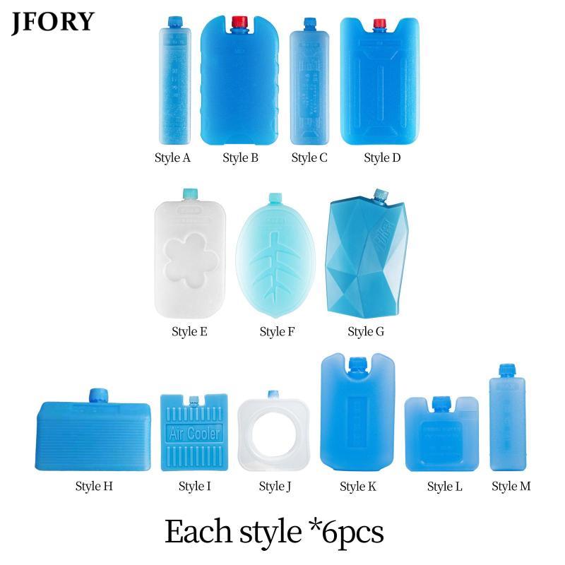 Jfory 6 Ice Brick Packs ออกแบบมาสําหรับกิจกรรมกลางแจ้งเหมือนเดินป่าและตกปลา