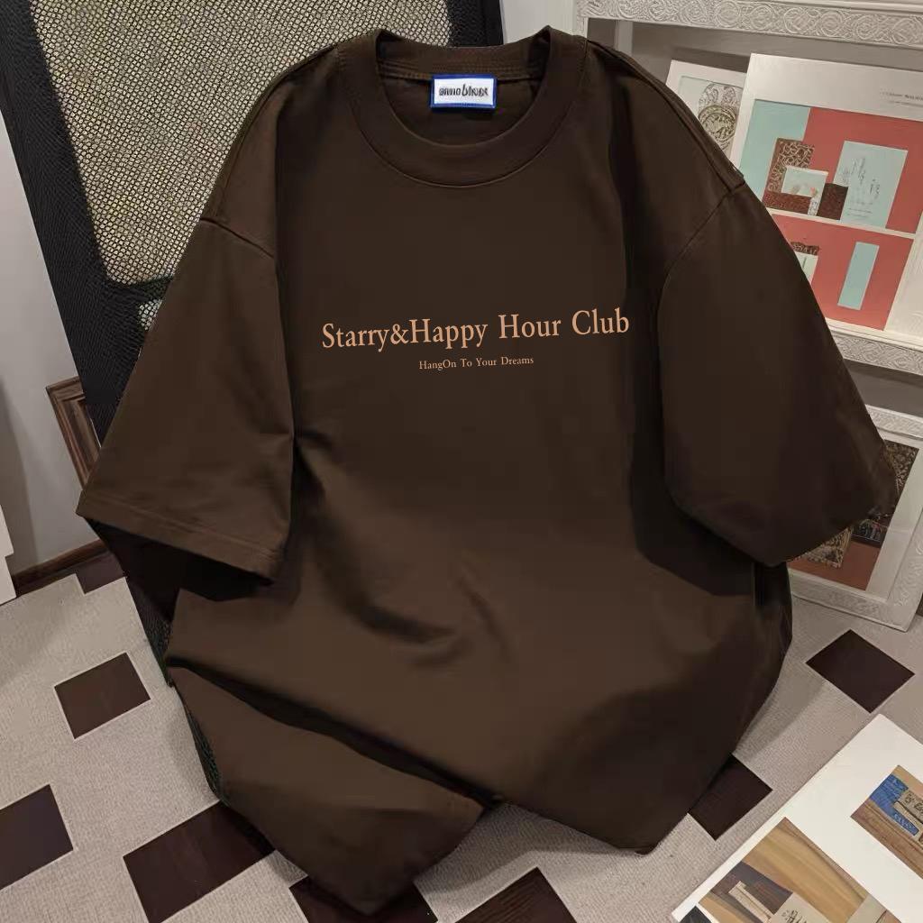 【ไซส์ตั้งแต่ S ถึง 3XL】ลายเชอร์รี่ขนาดใหญ่ เสื้อยืดแขนสั้น สไตล์ประจำวัน ทรงหลวม ใส่สบาย