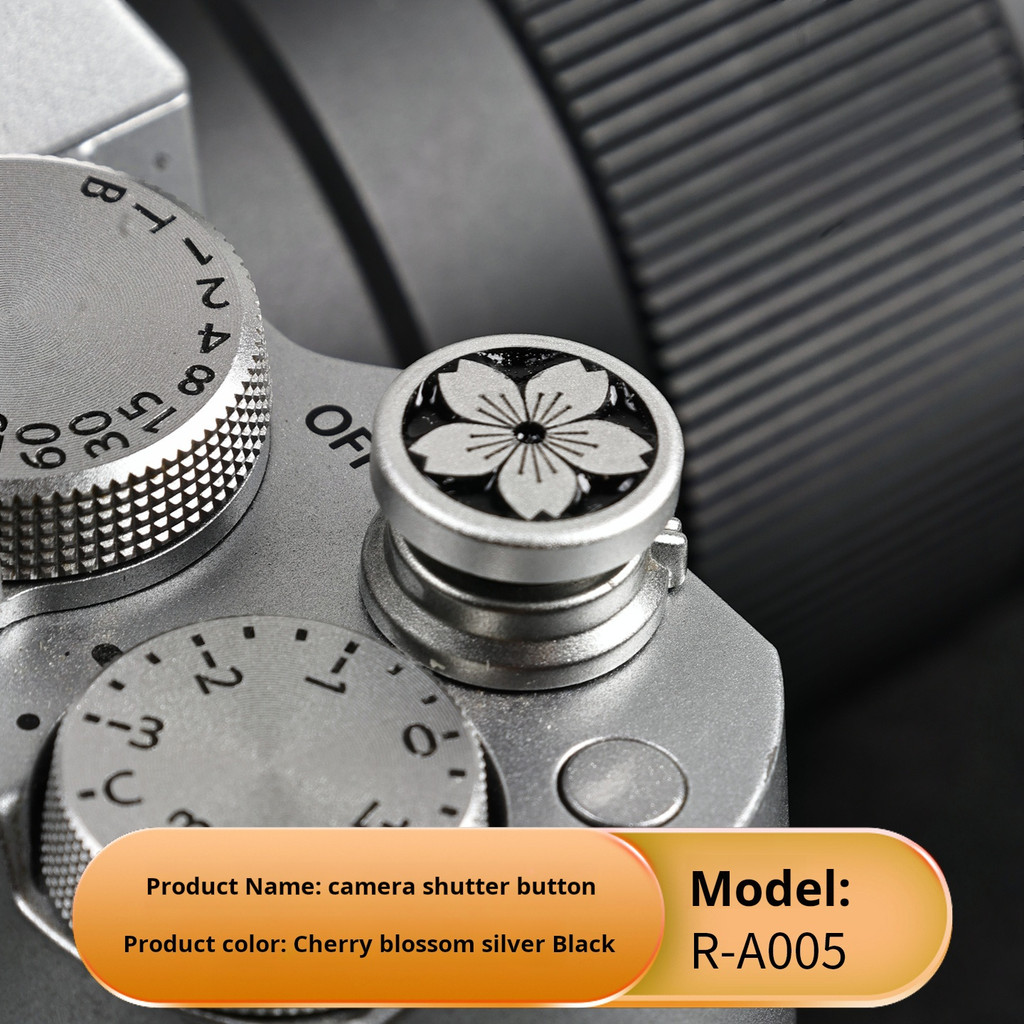 Metal Shutter Button for Fuji Nikon Canon X100VI XT50 ZFC Z30 Z50 GR3X XM5 Decorative Accessories