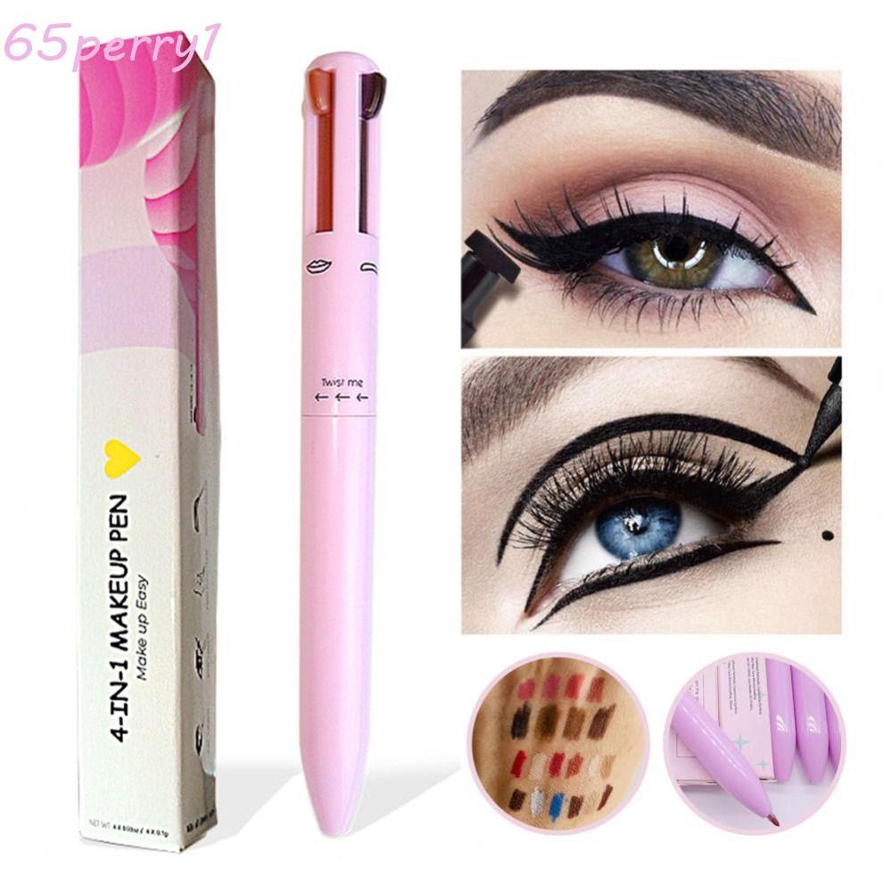 PERRY1 4 in1 แต่งหน้าปากกา Eye Drawing ที่แม่นยํา 4 In1 โกหก Silkworm ปากกาอายไลเนอร์ปากกา Glitter H