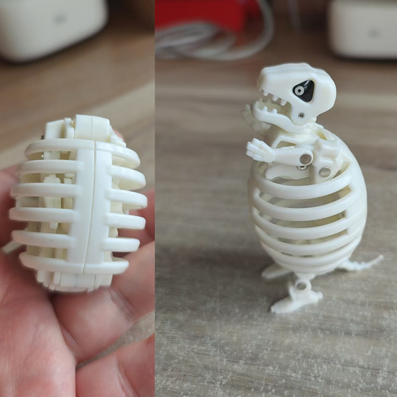 rainbocorns egg toy FJ Model Play Transforming Egg Transforming Elf Egg Elf Egg White Bone Dinosaur 