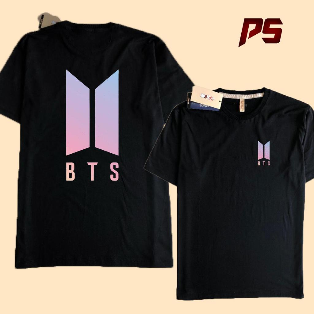 BTS Army เสื้อยืดโลโก้ใหม่ Rainbow Purple RM JHope Suga Jin V Jungkook Jimin db