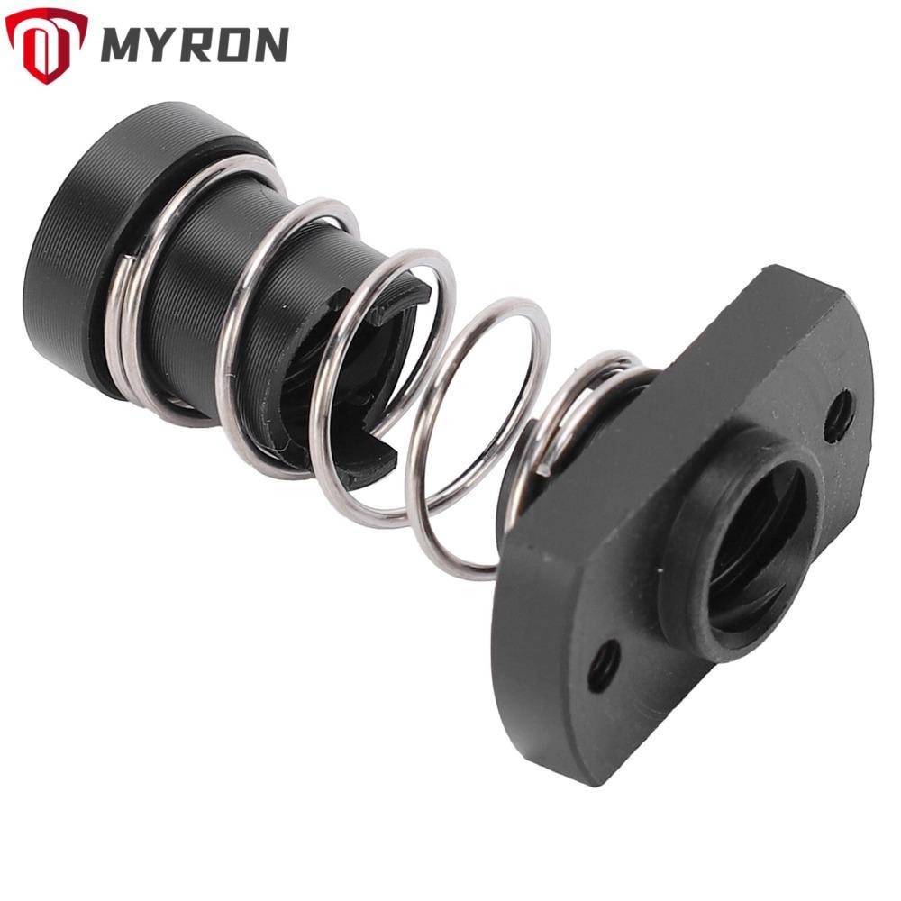 MYRON 2PCS Anti Backlash Nut, T8 / Tr8x2 / Tr8x8 POM T8 POM Nut, ลด Gap 2mm Pitch / 8mm 4 Start สีดํ