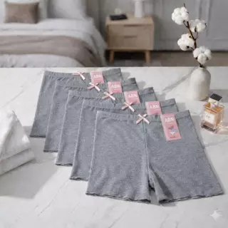 เด็ก 101_กางเกงซับในเด็กมีโบว์แพค 5 ตัว ผ้าคอตตอน อย่างดี ABN Underwear กางเกงใน Clothing Women กางเกง เซฟตี้ ในซาบีน่า