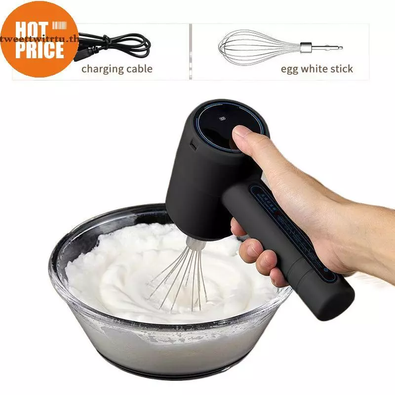 TRTU Dye Stirrer เครื่องมือผสมอัตโนมัติครีมผมสีวางเครื่องปั่นย้อมผม Creme Stirrer Tint Mixer มือถือชาร์จ TH