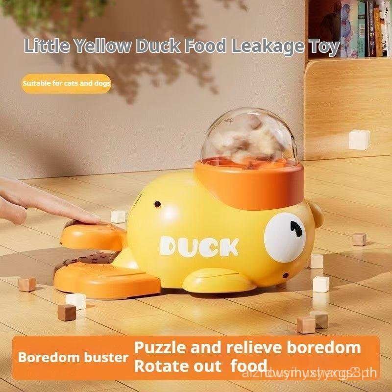Cat Puzzle Treat Dispenser Toy, Interactive Duck-Shaped Food Slow Feeder for Cats and all Dogs Enric