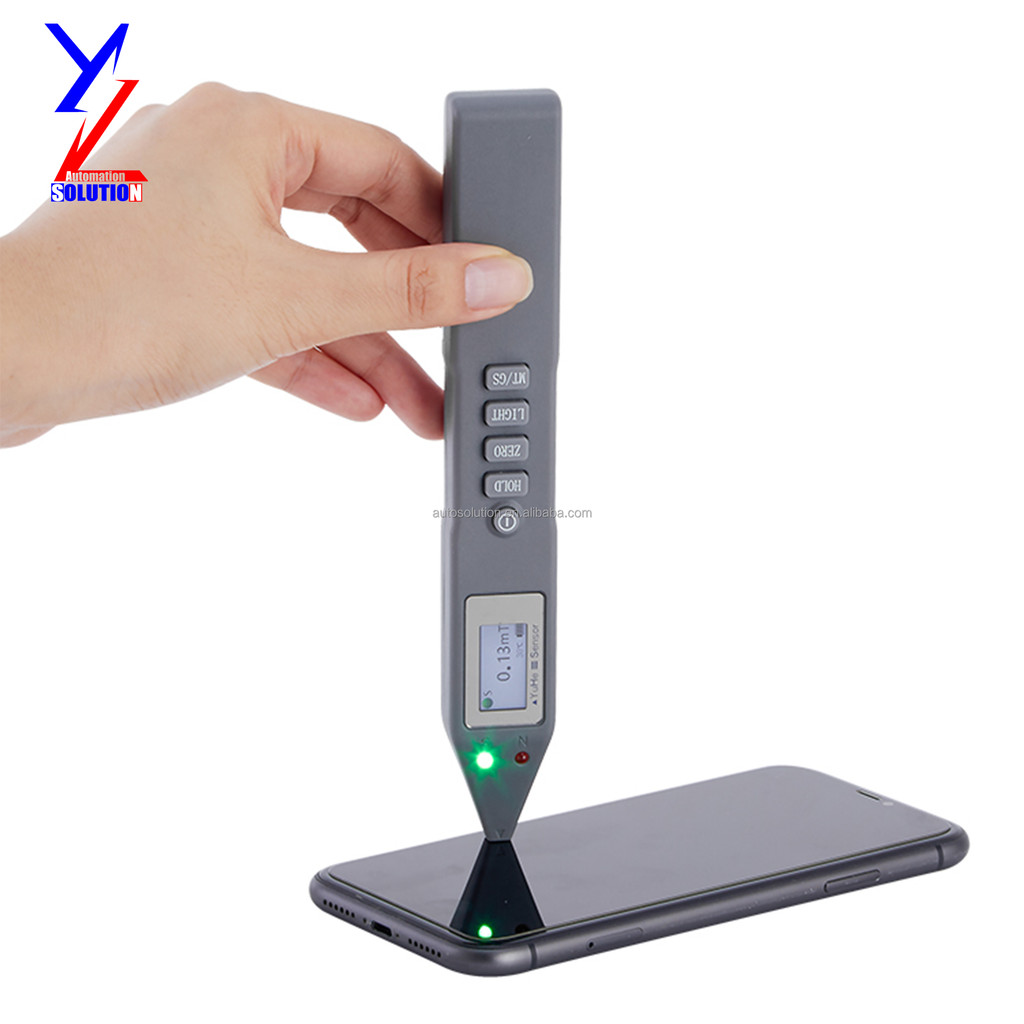 ชุดร้อน Yuli YH-CD08-T001 แยก 1% 0.001mT Magnetic Field Pole Head Sensor Detector Gauss Meter Sensor