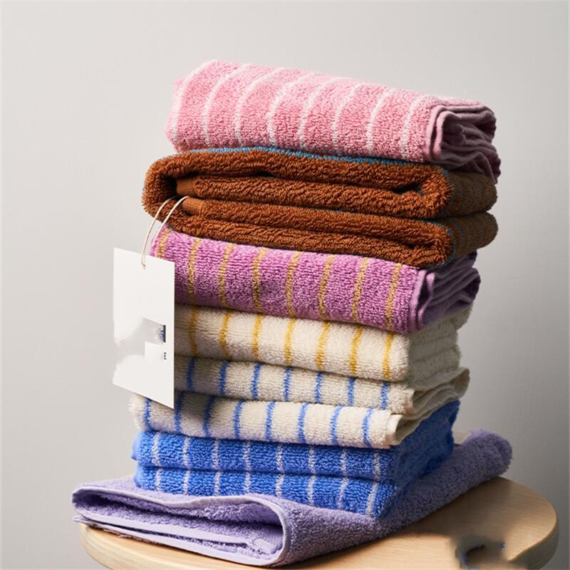 Fashion Striped Towel Soft Absorbent BathTowel Face Towel Household Towels Luxurious Hotel Bath Supp
