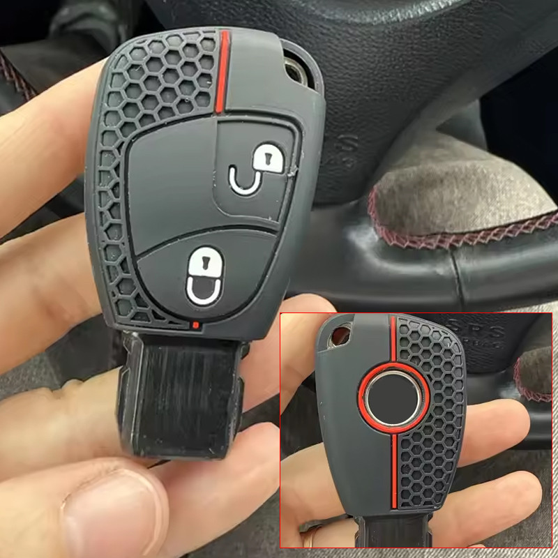 ซิลิโคนสําหรับ Mercedes Benz CBE Class W203 W211 W204 YU BN CLS CLK AMG Viano W639 W202 220th Shell Remote Holder