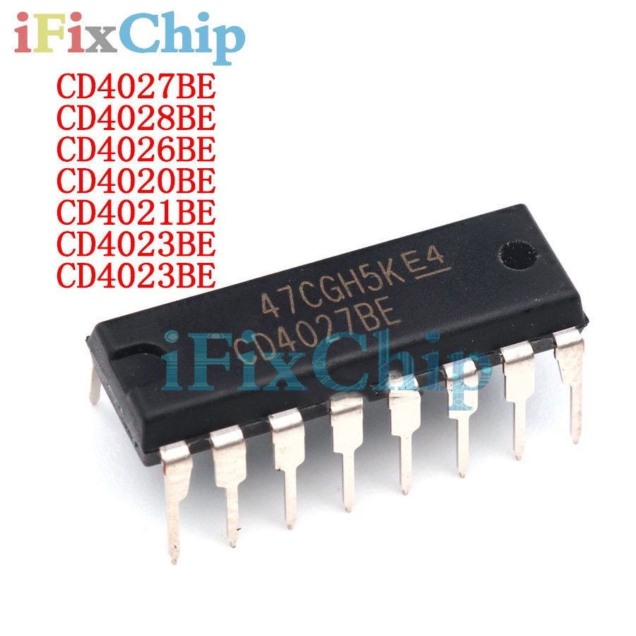 5PCS CD4026BE CD4026 HEF4026BP DIP-16 CD4020BE CD4021BE CD4023BE CD4024BE CD4027BE CD4028 CD4020 CD4
