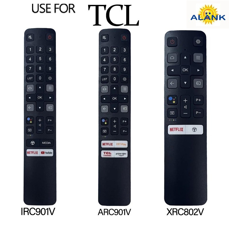 remote รีโมททีวี Suitable for TCL LCD TV สั่งงานด้วยเสียง ARC901V / IRC901V / XRC802V