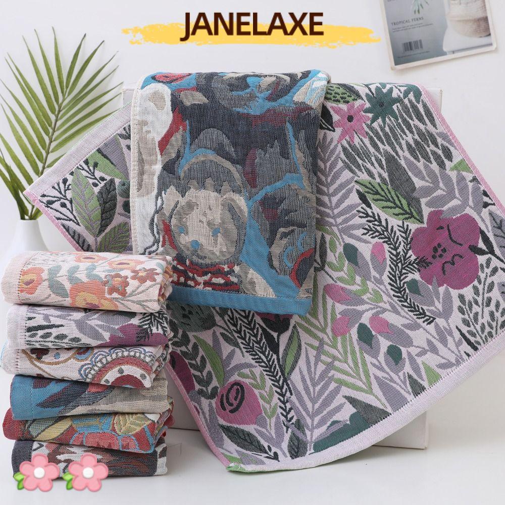 JANELAXE932JN ผ้าขนหนูห้องครัว, 37x40 ซม.ตกแต่งผ้าเช็ดมือขนาดใหญ่, 4 ชั้นผ้าฝ้ายผ้ากอซแห้งเร็วผ้าฝ้า