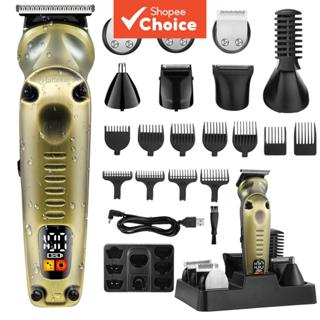 HATTEKER 8-in-1 Electric Grooming Kit - ปัตตาเลี่ยนไร้สาย, เ…