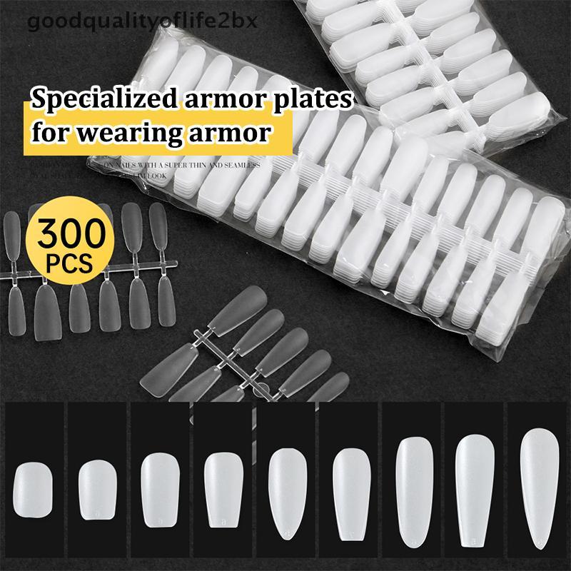 [ใหม่] 300 ชิ้น/ถุงเล็บปลอมเคล็ดลับ Matte Coverage โปร่งใสเล็บปลอมเคล็ดลับเจล Extension Diy ฝึกเล็บเครื่องมือ [TH]