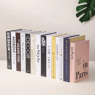 หนังสือปลอม ชุด 5 ชิ้น🔥 ตู้โชว์หนังสือปลอม อุปกรณ์ประกอบฉากถ่ายรูป พับได้ เหมาะสำหรับตกแต่งบ้านและตกแต่งร้านกาแฟ