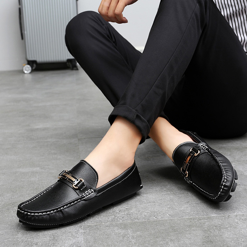รองเท้า Loafer ไซส์ใหญ่ คลาสสิก Penny Loafer รองเท้าผู้ชาย ทนต่อการสึกหรอ ระบายอากาศ ขนาดใหญ่