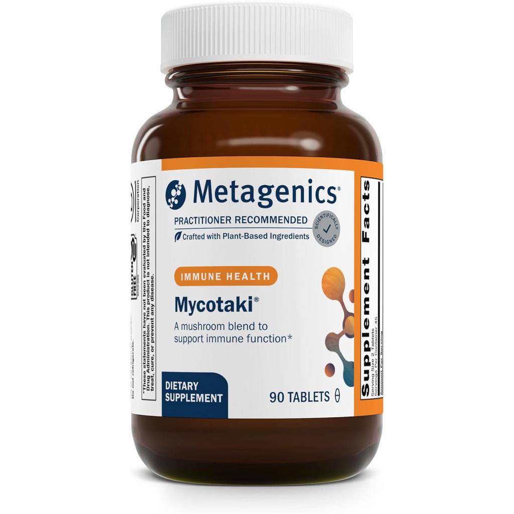 Metagenics Mycotaki - Immune Support for System Under Occasional Stress* - with Reishi, Shiitake, Fu