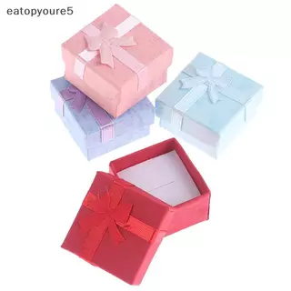 กินopyoure5] 10 ชิ้น/เซ็ตเครื่องประดับกล่องของขวัญ Nelace ต่างหูแหวนกระดาษ Paaging กล่องใหม่