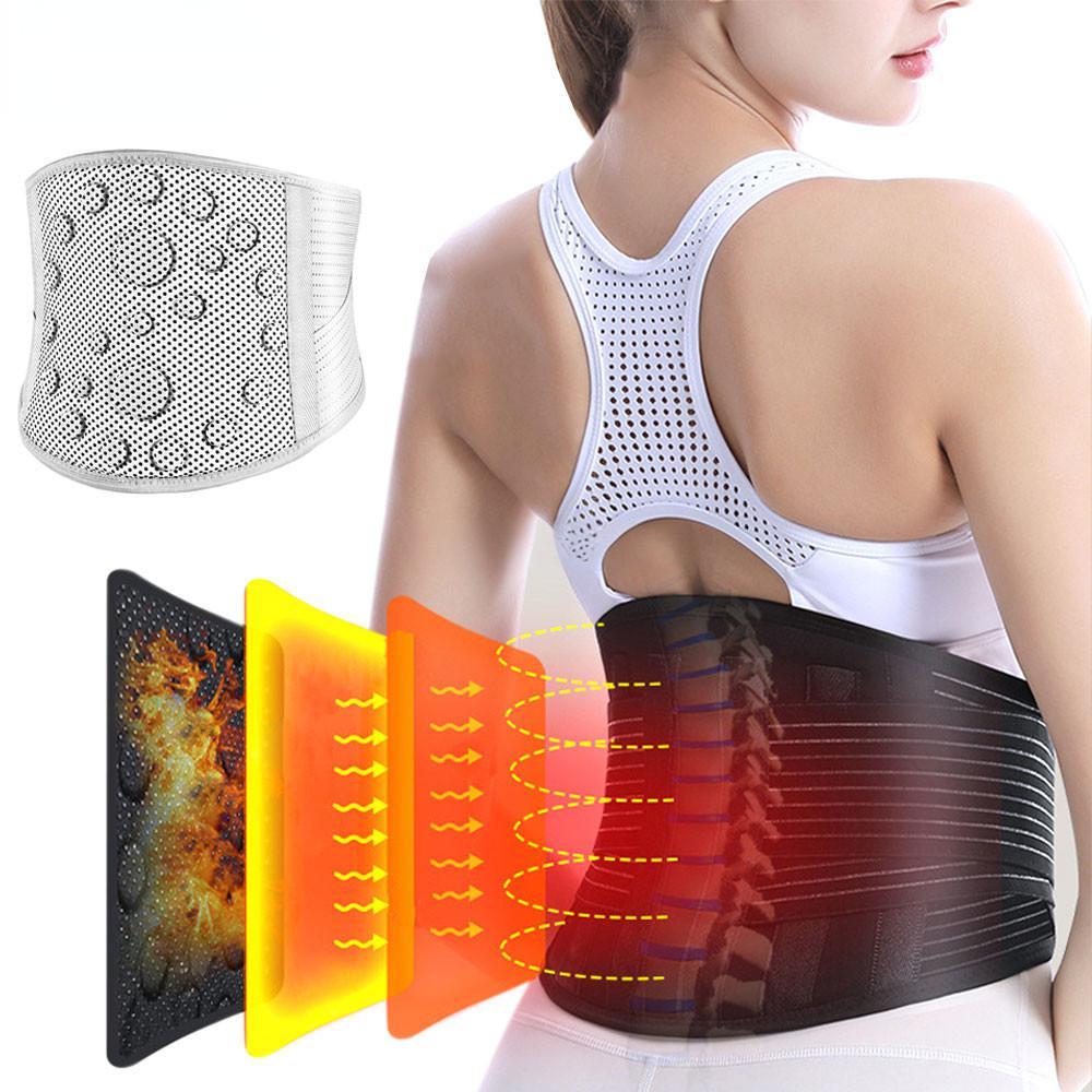 Self-heating ความร้อนเข็มขัดเอว Magnetic Therapy ทัวร์มาลีน Lower กลับเอวเข็มขัดสนับสนุนรั้งสําหรับบรรเทาอาการปวด Sctica