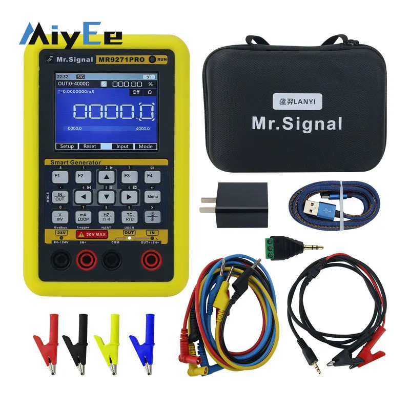 MR9271PRO เครื่องกําเนิดสัญญาณมัลติฟังก์ชั่น 4-20mA HART Communicator Simplex/Duplex Mode สําหรับ Mo