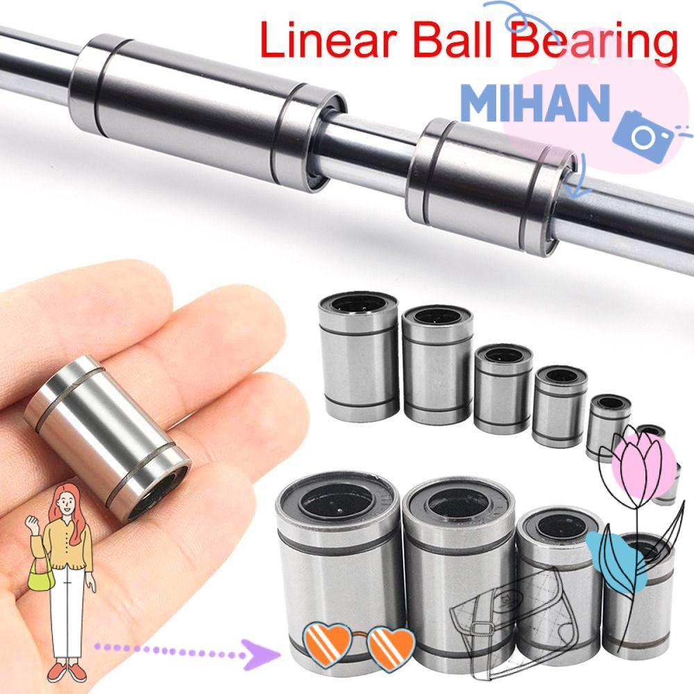 MIHAN บูชเหล็กทนทานสําหรับเครื่องพิมพ์ Rods Shaft LM3UU LM4UU LM5UU LM6UU