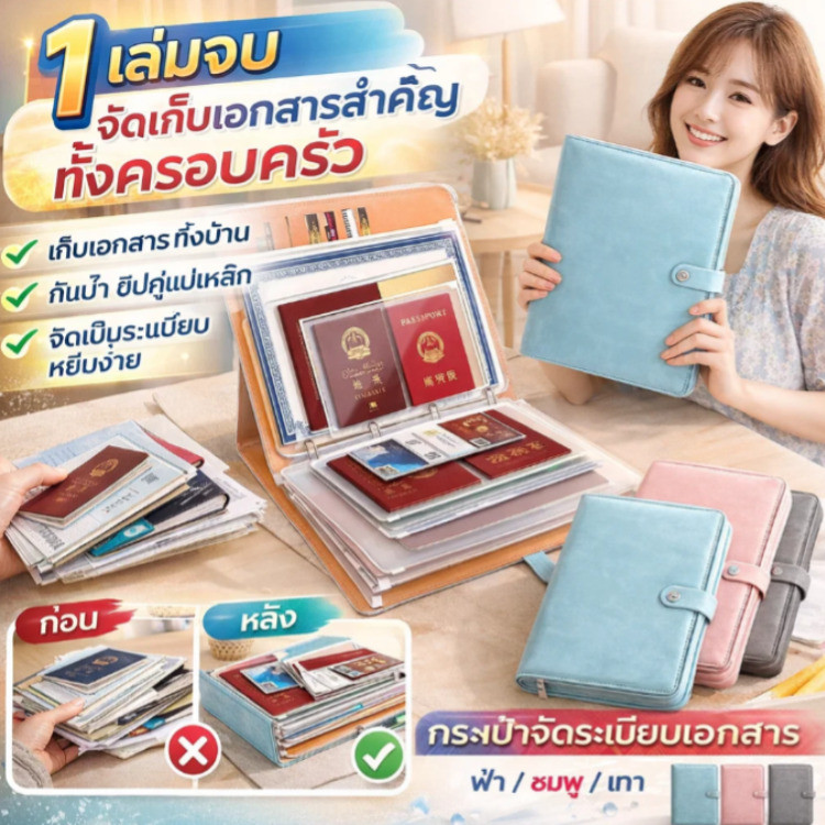 หนังสือจัดเก็บความจุขนาดใหญ่ในครัวเรือน ฝาครอบป้องกันกระเป๋าเอกสาร