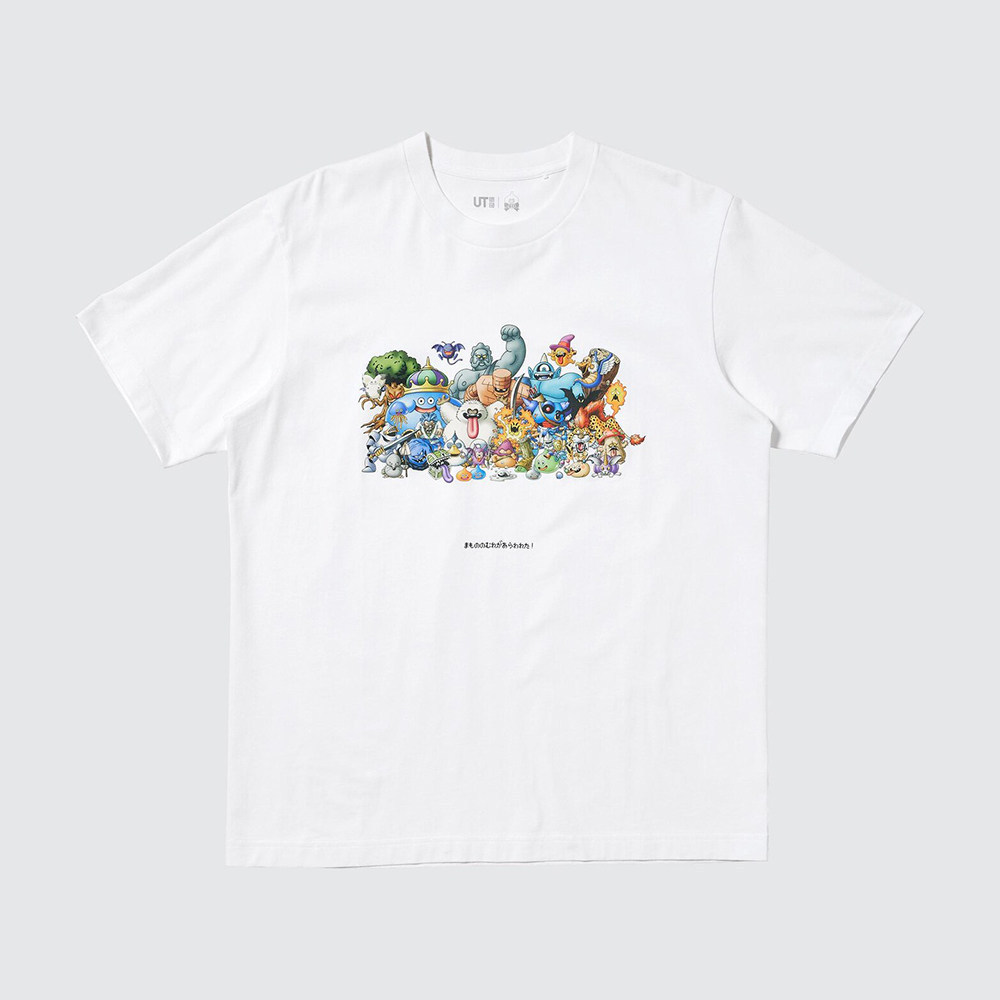 Uniqlo เสื้อยืดพิมพ์ลาย Dragon Quest แขนสั้น สำหรับทั้งผู้ชายและผู้หญิง