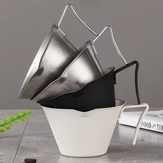 ถ้วยตวงกาแฟ 100มล ทําจากสแตนเลส 304 พร้อมที่จับและสเกล กันหยด เหมาะสําหรับชงกาแฟ เครื่องดื่ม ค็อกเทล