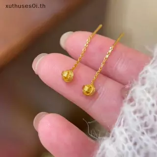 ต่างหู.Simple.Golden.Ruyi.2025 สไตล์หรูหรา ใช้งานได้หลากหลาย