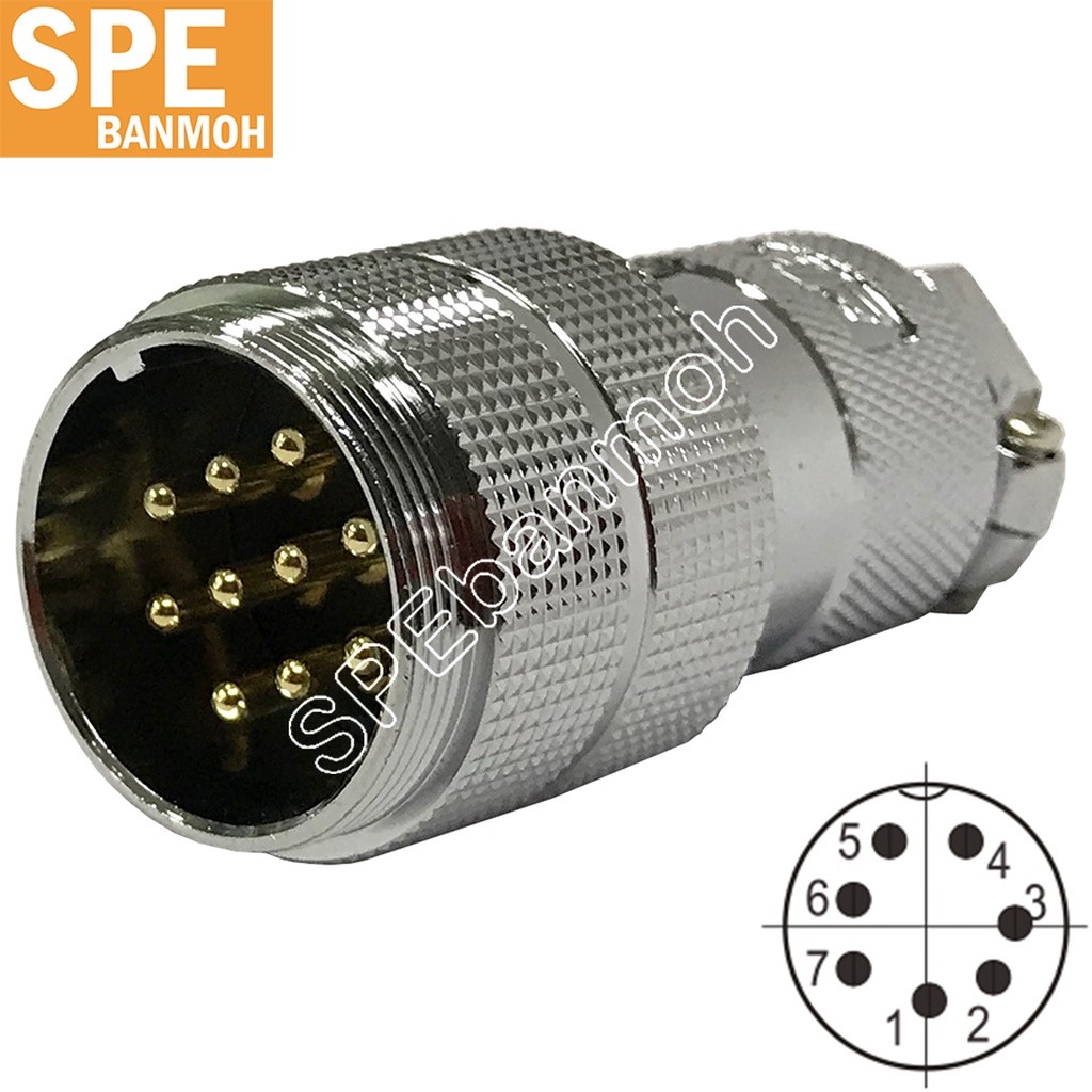 [ 1 ชิ้น ] GX30-PW-07 7P ผู้ต่อสาย