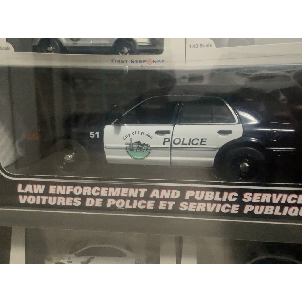1/18 motomax Red River Victoria Crown รถตํารวจ cv Langdon City สีพร้อม Cracks SF บนการจัดส่ง