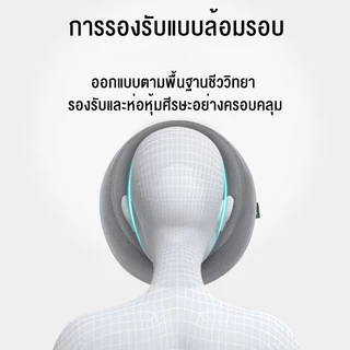 LULUNA หมอน หมอนตะโกนโฟมหน่วยความจำ | สบายระบายอากาศ ไม่กดทับใบหน้าและคอ ผ้าคลุมถอดซักได้ ทนทาน