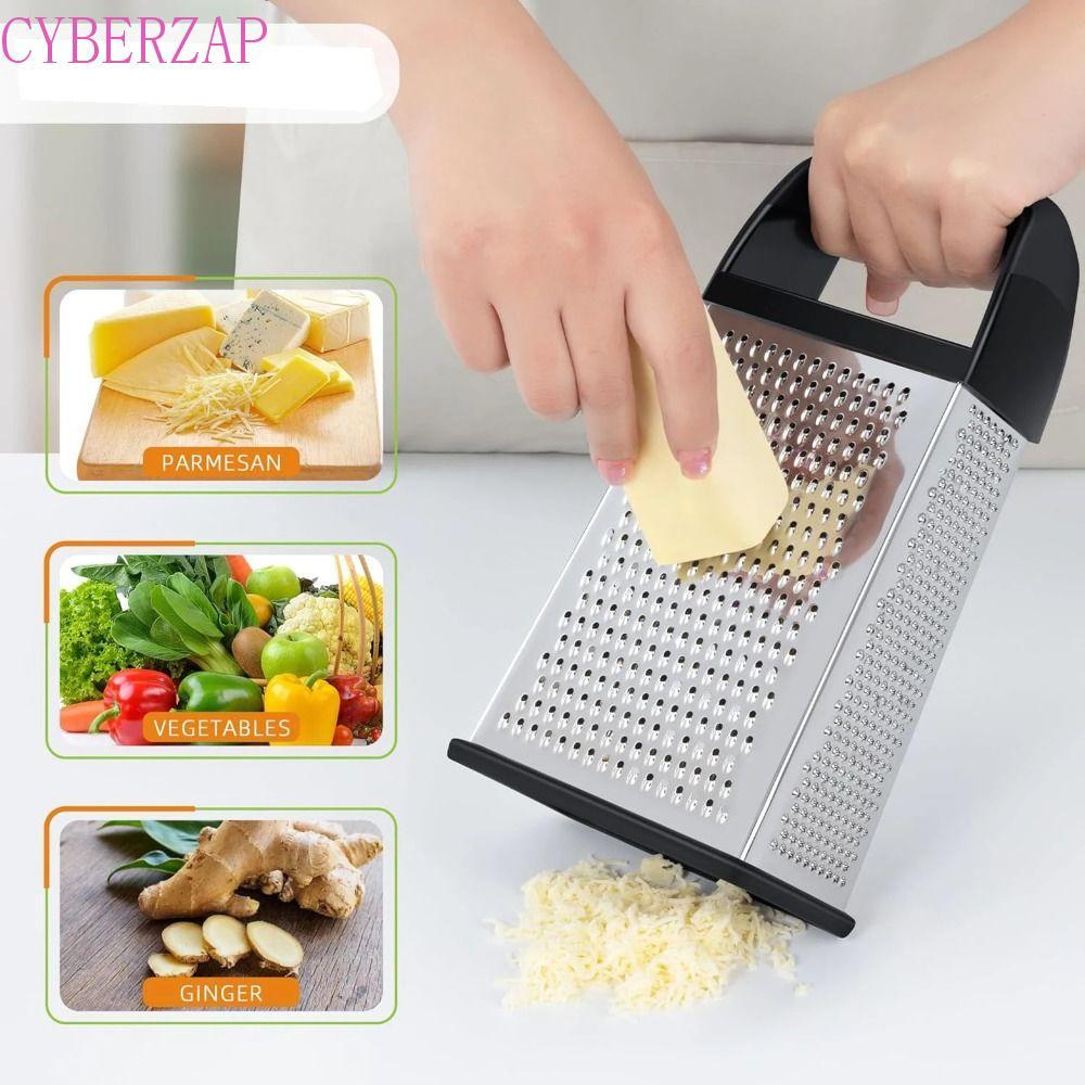 เครื่องขูดชีส CYBERZAP, เครื่องทําลายเอกสารมัลติฟังก์ชั่นสแตนเลส, ด้ามจับถนัดมือตามหลักสรีระศาสตร์ด้านล่างสําเร็จการศึกษาครัวสี่ด้าน Gadgets