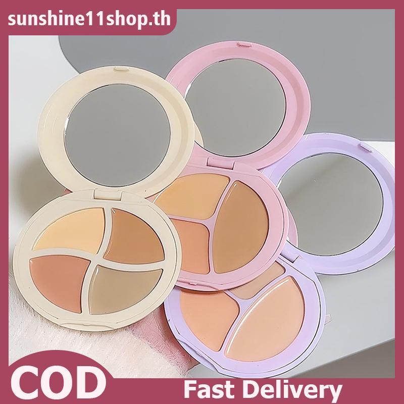 SUNSHOP DIKALU 3 สีคอนซีลเลอร์ Palette Long Lasting Cover Dark Circles สิวรูขุมขนครีม Shading High M