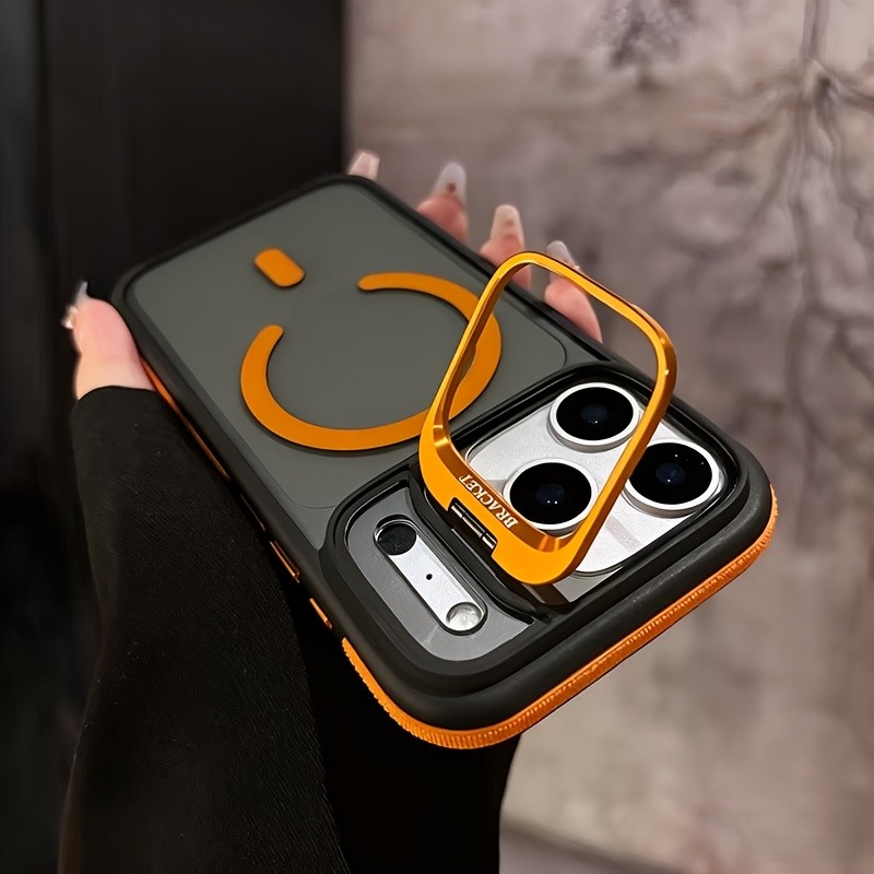 พร้อมขายึดแถบด้านข้างกันลื่นเคสโทรศัพท์แม่เหล็กเหมาะสําหรับ ไอโฟน 17 16 15 14 13 12 11 บวก มือโปร สูงสุด 17อากาศ 16จ รวมเคสชาร์จไร้สายเคสกันกระแทกเคสโทรศัพท์ทนท เคสป้องกัน พื้นผิวด้าน กันรอย