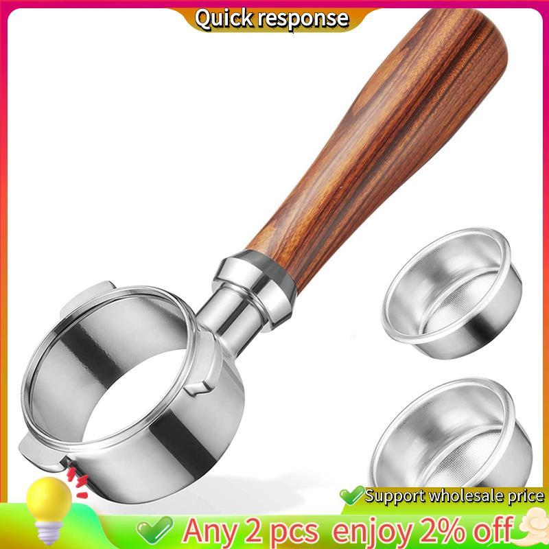 ในสต็อก-Bottomless Portafilter 51 mm 3 Ears Bottomless Porta Filter Tools 1 ชุด