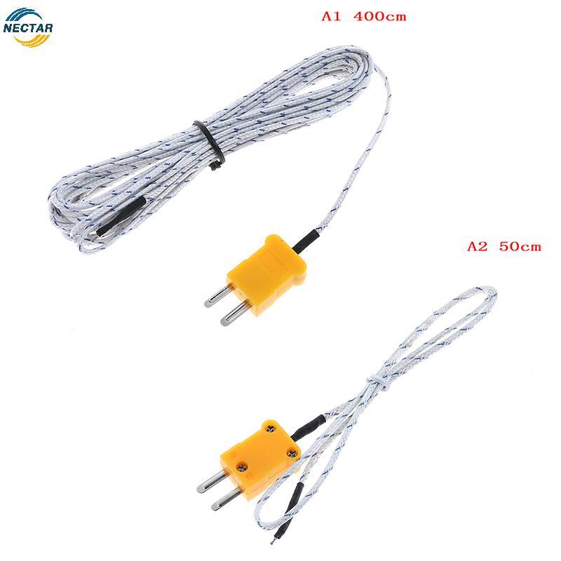 TAR 1PC K ประเภทเซ็นเซอร์อุณหภูมิเทอร์โมคัปเปิลโพรบสายลวด 0.5/4m N