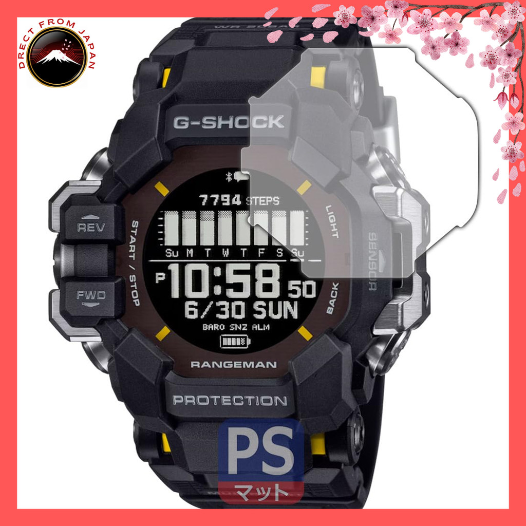 ฟิล์มกันรอยหน้าจอ PDAห้องทำงาน สำหรับ G-SHOCK GPR-H1000 Series รุ่น PerfectShield แบบ Anti-Glare ลดแ