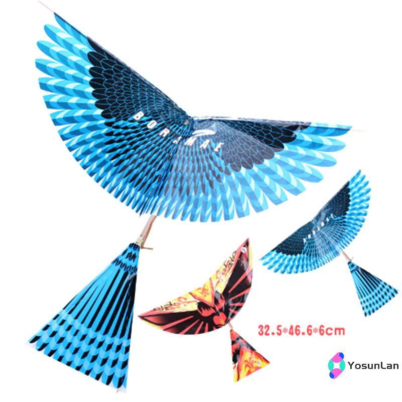 YosunLan] Rubber Band Power Handmade Birds Models Science Kite Toys Kids Assembly Gift ใหม่
